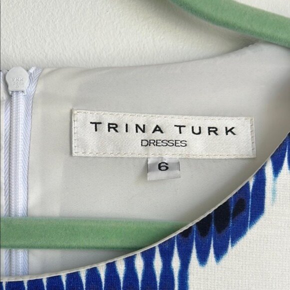 Trina Turk Katie Ziggurat Print Dress - 6 - Picture 7 of 7